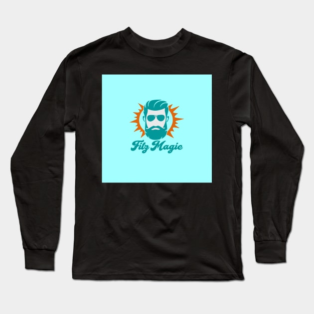 Miami Fitzmagic Long Sleeve T-Shirt by Pink Umbrella